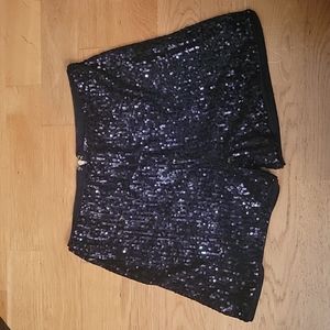 Sequined shorts